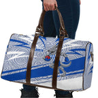 North Melbourne Kangaroos Australian Football Travel Bag Kangaroo Mascot Design With Indigenous Pattern Art