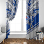 North Melbourne Kangaroos Australian Football Window Curtain Kangaroo Mascot Design With Indigenous Pattern Art