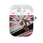 St Kilda Saints Australian Football AirPods Case Superhero Mascot Art With Indigenous Pattern Art