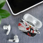 St Kilda Saints Australian Football AirPods Case Superhero Mascot Art With Indigenous Pattern Art