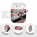 St Kilda Saints Australian Football AirPods Case Superhero Mascot Art With Indigenous Pattern Art