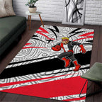 St Kilda Saints Australian Football Area Rug Superhero Mascot Art With Indigenous Pattern Art