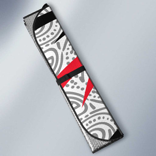St Kilda Saints Australian Football Auto Sun Shade Superhero Mascot Art With Indigenous Pattern Art