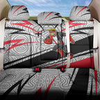 St Kilda Saints Australian Football Back Car Seat Cover Superhero Mascot Art With Indigenous Pattern Art