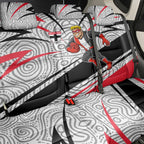 St Kilda Saints Australian Football Back Car Seat Cover Superhero Mascot Art With Indigenous Pattern Art