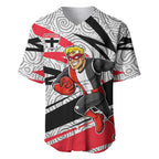 St Kilda Saints Australian Football Baseball Jersey Superhero Mascot Art With Indigenous Pattern Art