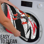 St Kilda Saints Australian Football Bathroom Set Superhero Mascot Art With Indigenous Pattern Art