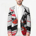 St Kilda Saints Australian Football Blazer Superhero Mascot Art With Indigenous Pattern Art