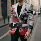 St Kilda Saints Australian Football Blazer Superhero Mascot Art With Indigenous Pattern Art