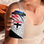 St Kilda Saints Australian Football 4 in 1 Can Cooler Tumbler Superhero Mascot Art With Indigenous Pattern Art