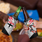 St Kilda Saints Australian Football 4 in 1 Can Cooler Tumbler Superhero Mascot Art With Indigenous Pattern Art