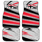 St Kilda Saints Australian Football Car Mats Superhero Mascot Art With Indigenous Pattern Art
