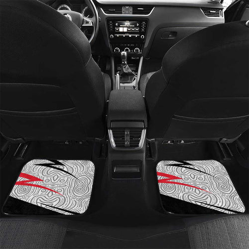 St Kilda Saints Australian Football Car Mats Superhero Mascot Art With Indigenous Pattern Art