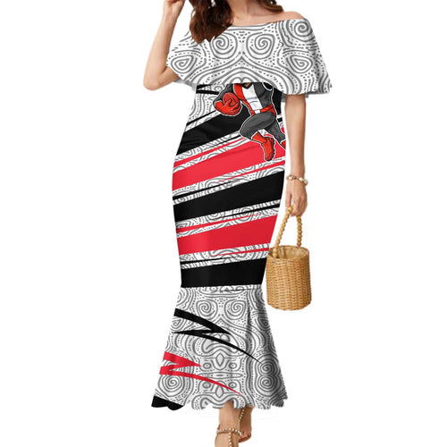 St Kilda Saints Australian Football Family Matching Mermaid Dress and Hawaiian Shirt Superhero Mascot Art With Indigenous Pattern Art