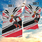 St Kilda Saints Australian Football Garden Flag Superhero Mascot Art With Indigenous Pattern Art