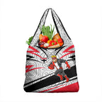 St Kilda Saints Australian Football Grocery Bag Superhero Mascot Art With Indigenous Pattern Art