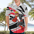 St Kilda Saints Australian Football Hawaiian Shirt Superhero Mascot Art With Indigenous Pattern Art