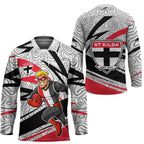 St Kilda Saints Australian Football Hockey Jersey Superhero Mascot Art With Indigenous Pattern Art