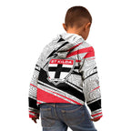 St Kilda Saints Australian Football Kid Hoodie Superhero Mascot Art With Indigenous Pattern Art
