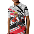 St Kilda Saints Australian Football Kid Polo Shirt Superhero Mascot Art With Indigenous Pattern Art