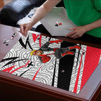 St Kilda Saints Australian Football Puzzle Superhero Mascot Art With Indigenous Pattern Art
