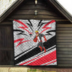 St Kilda Saints Australian Football Quilt Superhero Mascot Art With Indigenous Pattern Art