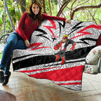 St Kilda Saints Australian Football Quilt Superhero Mascot Art With Indigenous Pattern Art