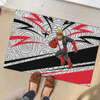 St Kilda Saints Australian Football Rubber Doormat Superhero Mascot Art With Indigenous Pattern Art