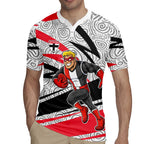 St Kilda Saints Australian Football Rugby Jersey Superhero Mascot Art With Indigenous Pattern Art