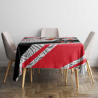 St Kilda Saints Australian Football Tablecloth Superhero Mascot Art With Indigenous Pattern Art