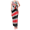 St Kilda Saints Australian Football Tank Maxi Dress Superhero Mascot Art With Indigenous Pattern Art