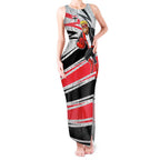St Kilda Saints Australian Football Tank Maxi Dress Superhero Mascot Art With Indigenous Pattern Art