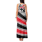 St Kilda Saints Australian Football Tank Maxi Dress Superhero Mascot Art With Indigenous Pattern Art
