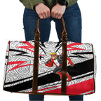 St Kilda Saints Australian Football Travel Bag Superhero Mascot Art With Indigenous Pattern Art