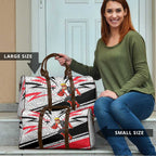 St Kilda Saints Australian Football Travel Bag Superhero Mascot Art With Indigenous Pattern Art