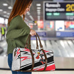 St Kilda Saints Australian Football Travel Bag Superhero Mascot Art With Indigenous Pattern Art