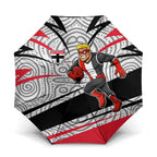 St Kilda Saints Australian Football Umbrella Superhero Mascot Art With Indigenous Pattern Art