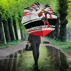 St Kilda Saints Australian Football Umbrella Superhero Mascot Art With Indigenous Pattern Art