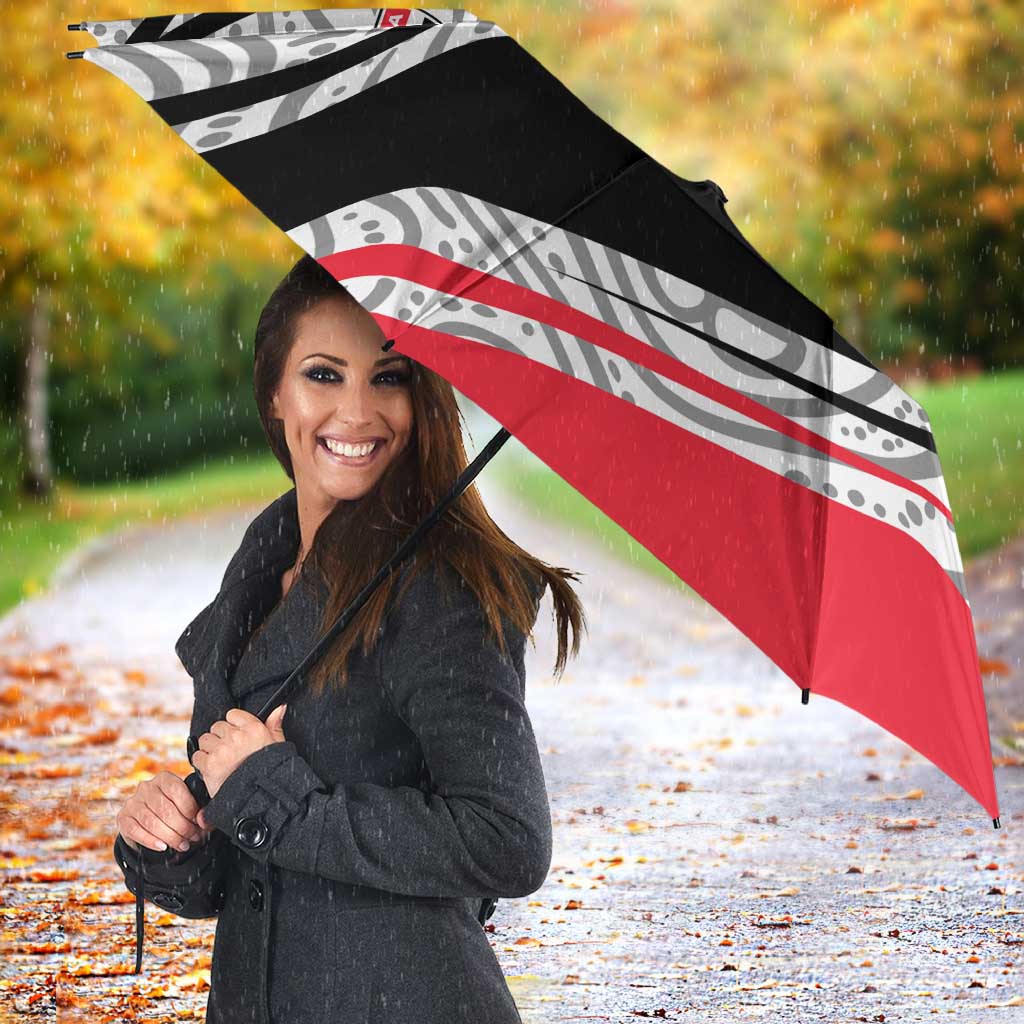 St Kilda Saints Australian Football Umbrella Superhero Mascot Art With Indigenous Pattern Art