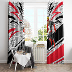 St Kilda Saints Australian Football Window Curtain Superhero Mascot Art With Indigenous Pattern Art