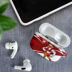 Sydney Swans Australian Football AirPods Case Swans Mascot Art With Indigenous Pattern Art