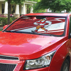 Sydney Swans Australian Football Auto Sun Shade Swans Mascot Art With Indigenous Pattern Art