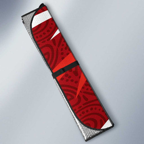 Sydney Swans Australian Football Auto Sun Shade Swans Mascot Art With Indigenous Pattern Art
