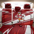 Sydney Swans Australian Football Back Car Seat Cover Swans Mascot Art With Indigenous Pattern Art