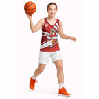 Sydney Swans Australian Football Basketball Jersey Swans Mascot Art With Indigenous Pattern Art