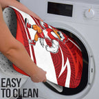 Sydney Swans Australian Football Bathroom Set Swans Mascot Art With Indigenous Pattern Art