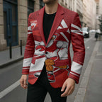 Sydney Swans Australian Football Blazer Swans Mascot Art With Indigenous Pattern Art