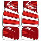 Sydney Swans Australian Football Car Mats Swans Mascot Art With Indigenous Pattern Art