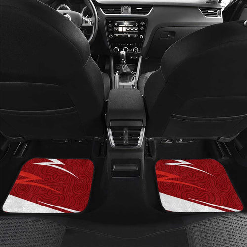 Sydney Swans Australian Football Car Mats Swans Mascot Art With Indigenous Pattern Art