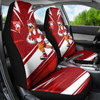 Sydney Swans Australian Football Car Seat Cover Swans Mascot Art With Indigenous Pattern Art